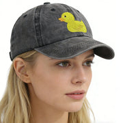 Funny Duck Embroidered Baseball Cap for Women & Men