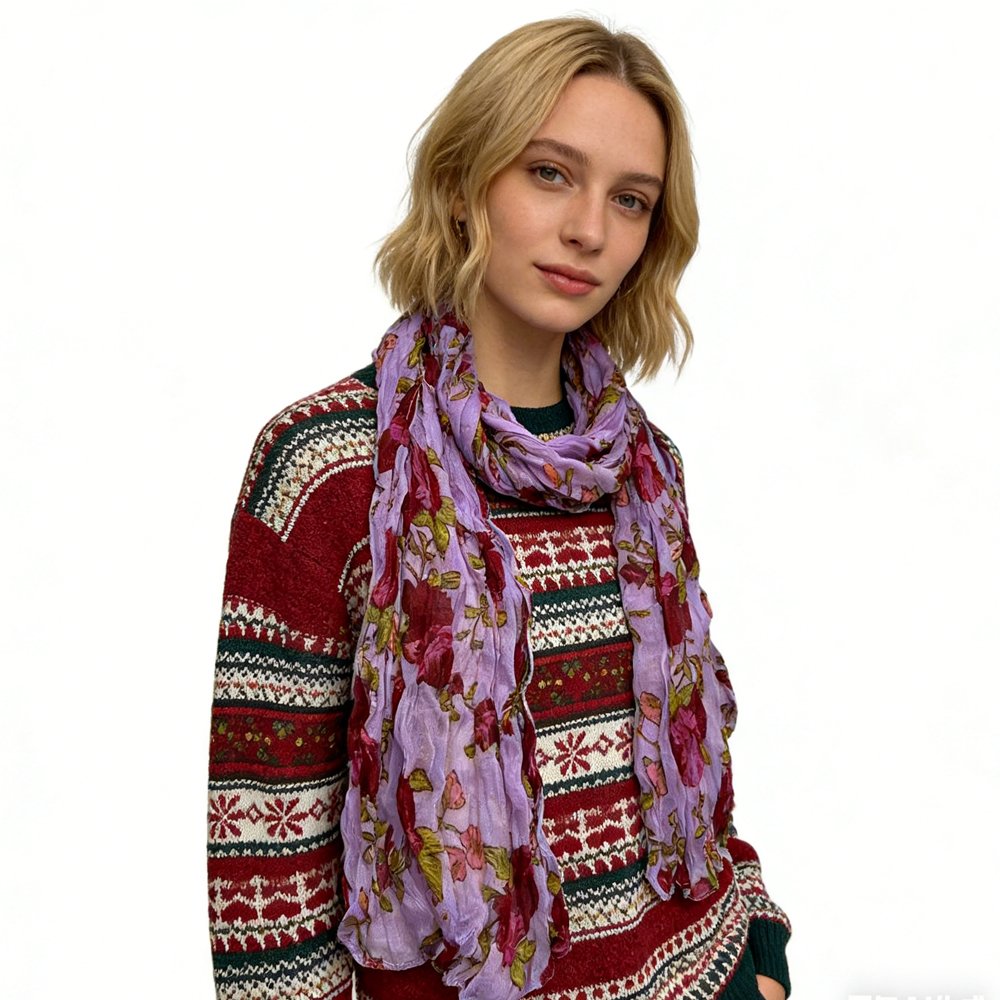 Soft Magenta Scarf