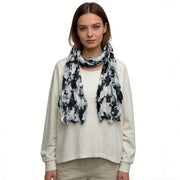 Add Depth with High Contrast Crinkle Texture Scarf for Women & Men