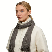 Grey Skinny Scarf