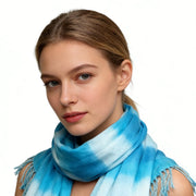 Turquoise Summer Scarf - Breathable 67inchx24inch