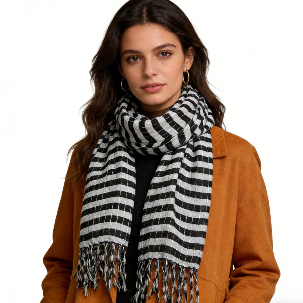 Luxurious 2-Piece Square Scarf Set for Women & Men