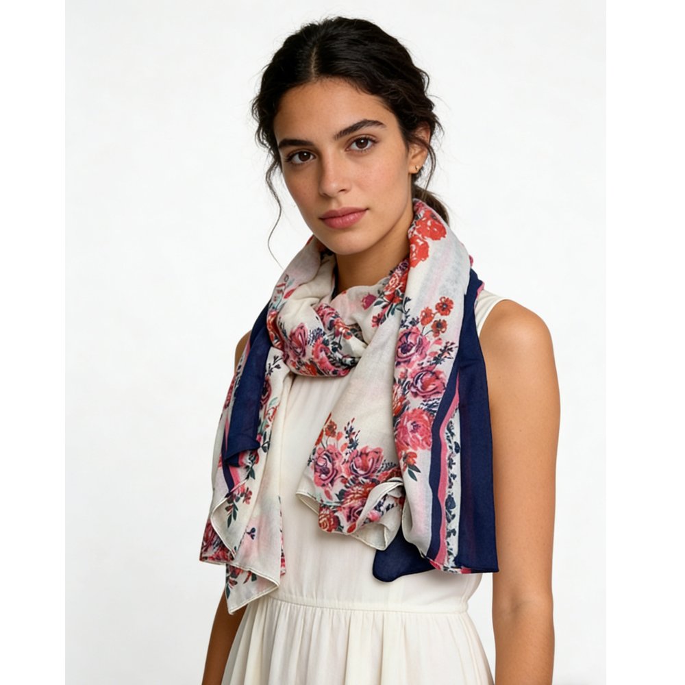Chic Floral Scarf
