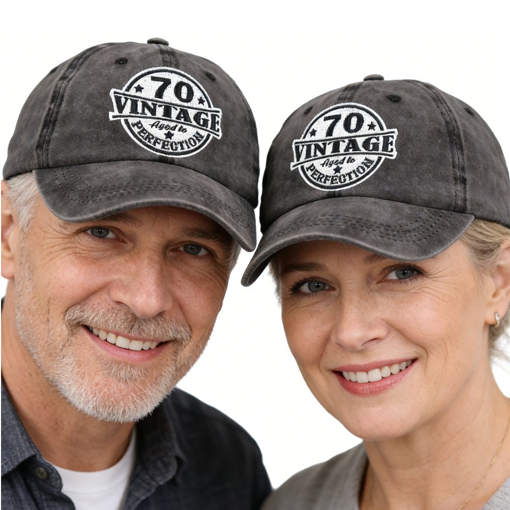 Vintage Aged Baseball Cap for Men & Women, Adjustable Cotton