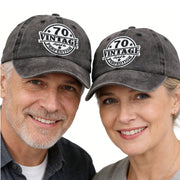 Vintage Aged Baseball Cap for Men & Women, Adjustable Cotton