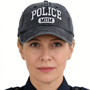 Proud Police Mama Baseball Cap - Adjustable Embroidered Cotton Cap for Women