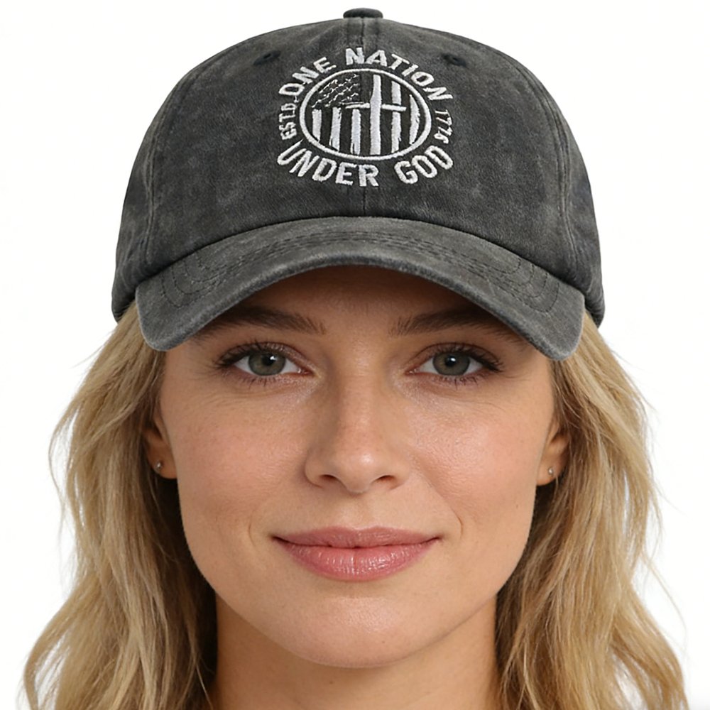 One Nation Under God Baseball Cap for Women and Men