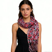 Flowy Red Scarf