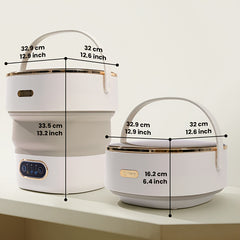 Compact 15 L (3.5 gal) Portable Foldable Washer for Underwear and Socks