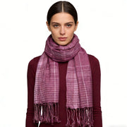 Color Block Fuchsia Scarf for Women & Men
