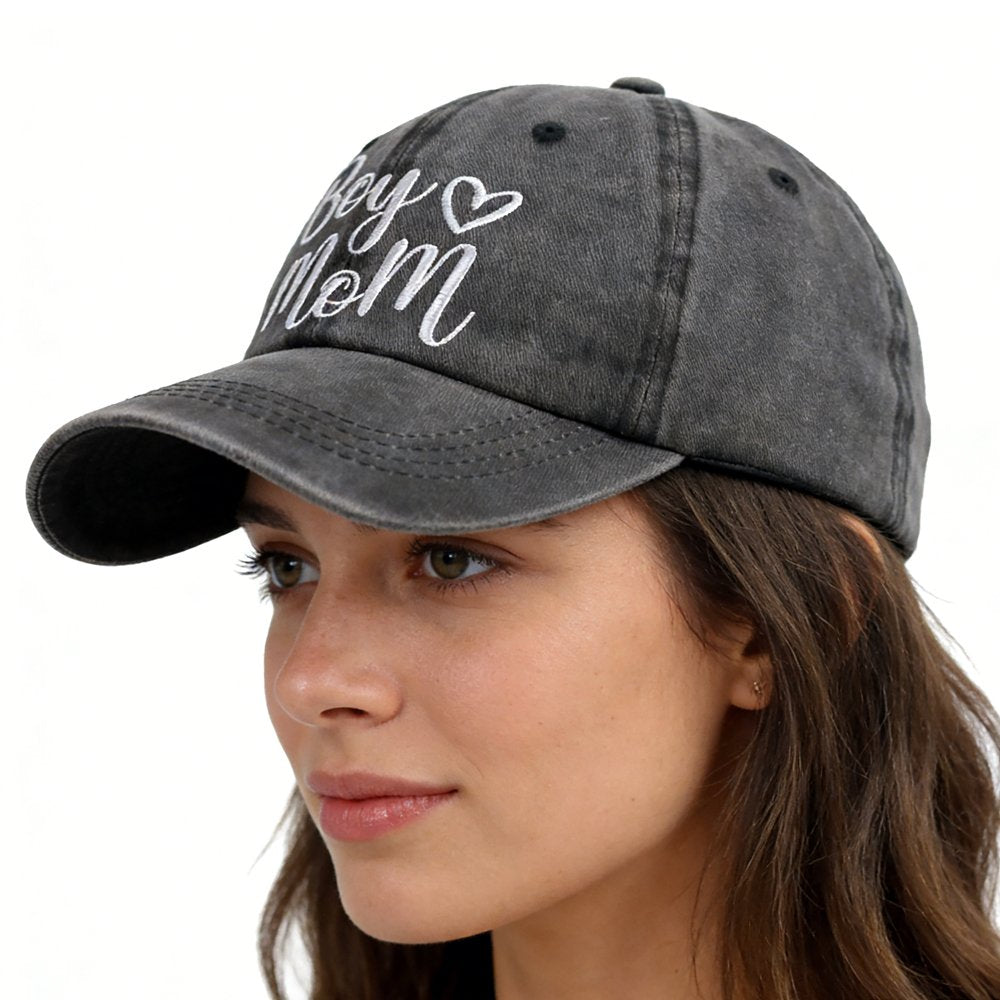 Boy Mom Ponytail Baseball Cap for Women - Adjustable Mama Gift