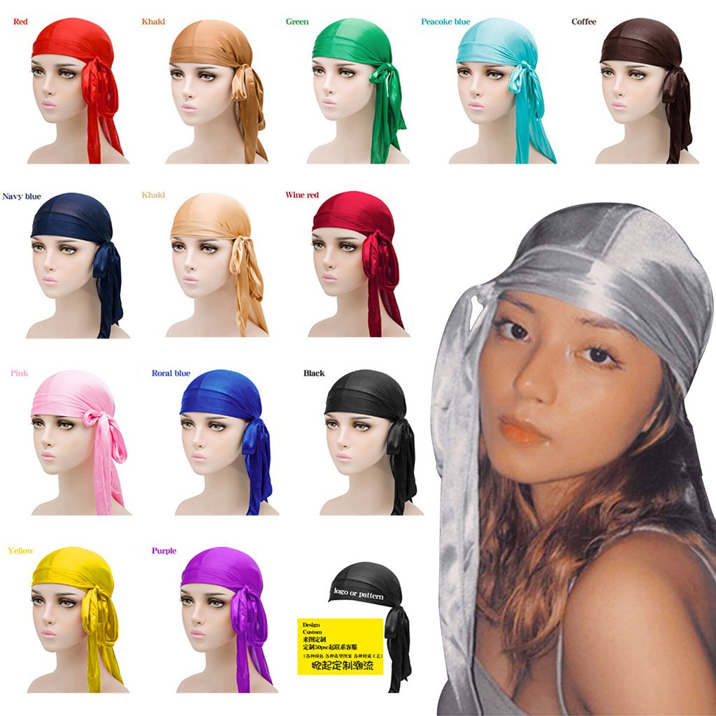 Satin Headwrap Pirate Hip Hop Turban