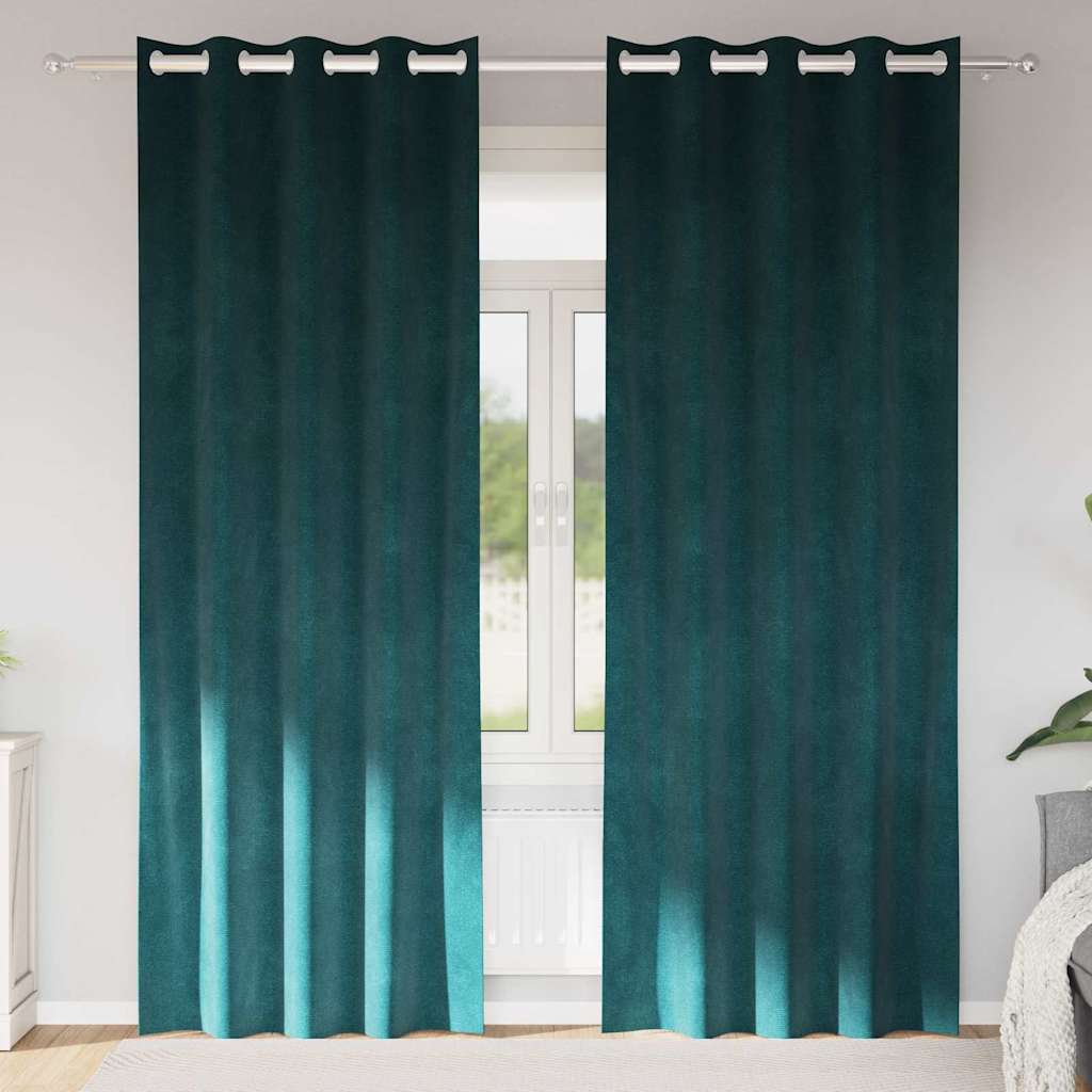 Curtains with Drapes 2 Pcs Velvet