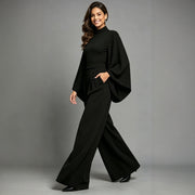 Womens Relaxed-fit Fashionable Long-sleeve Jumpsuit