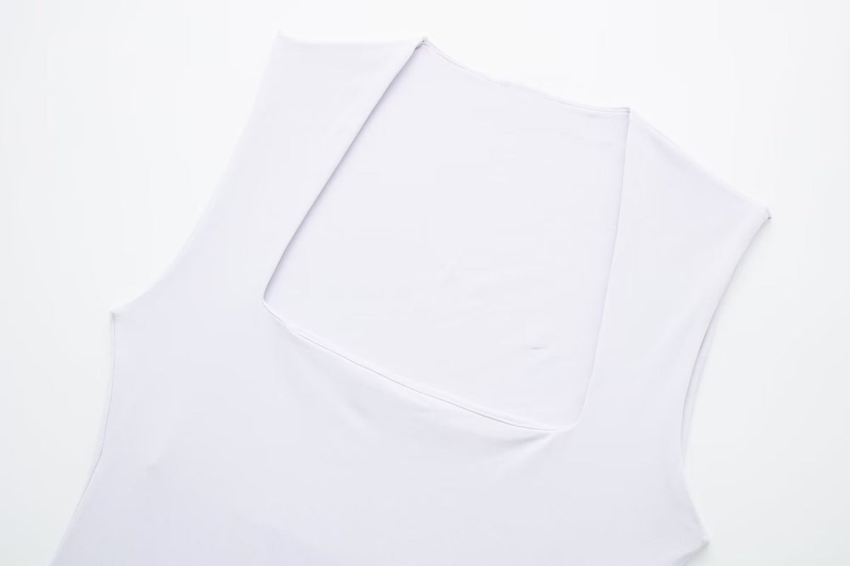Chic Square Collar Vest Jumpsuit for Women