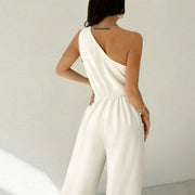 Chic Off-Shoulder Sleeveless Jumpsuit