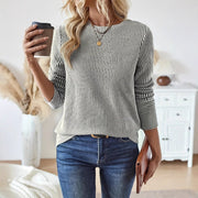 Women's Casual Striped Long-Sleeve Loose T-Shirt