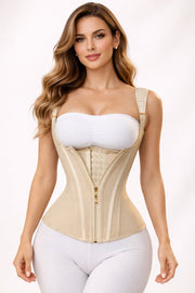 Hourglass Waist Trainer Corset for Women - Steel Boned Tummy Control Vest
