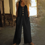 Summer Wide-leg Jumpsuit for Women - Relaxed Fit, Casual Style