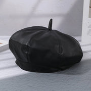 Chic Leather Beret
