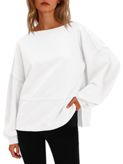 Casual Crewneck Sweatshirt for Women - Soft & Relaxed Fit