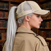 Trendy Distressed Baseball Cap for Women