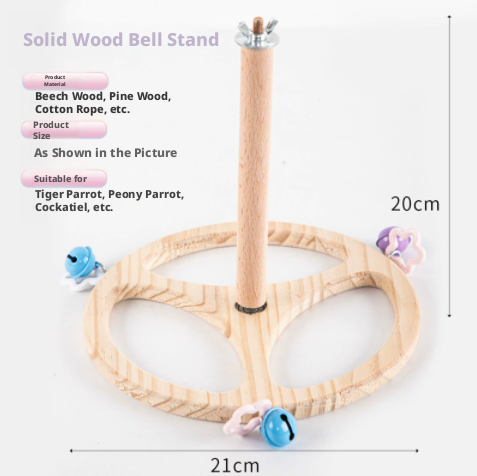 Keep Birds Active with a Fun Wooden Turntable Toy