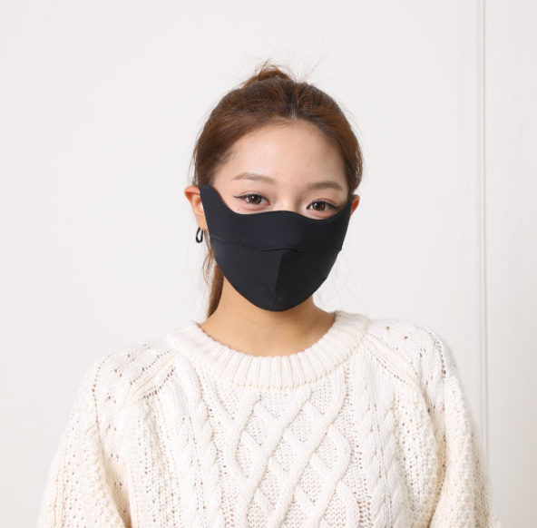 Soft Black Cotton Face Mask for Daily Use