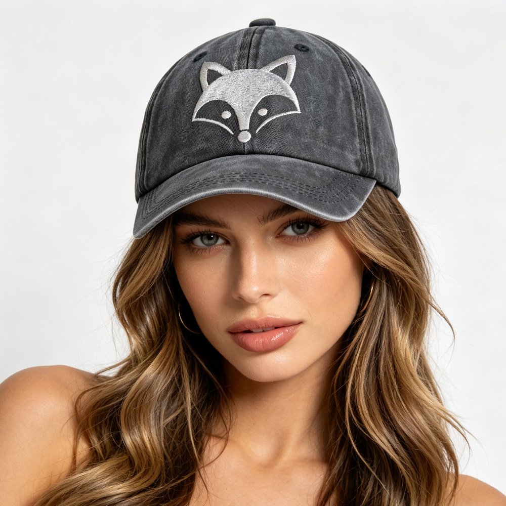 Fox Embroidered Cap
