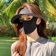 Protective Ice Silk Mask with Built-in Hat