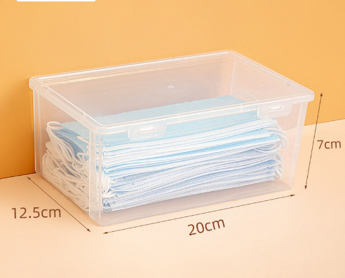 Stay Organized With Transparent Mask Storage Box