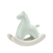 Green Ceramic Horse Figurine Home Decor