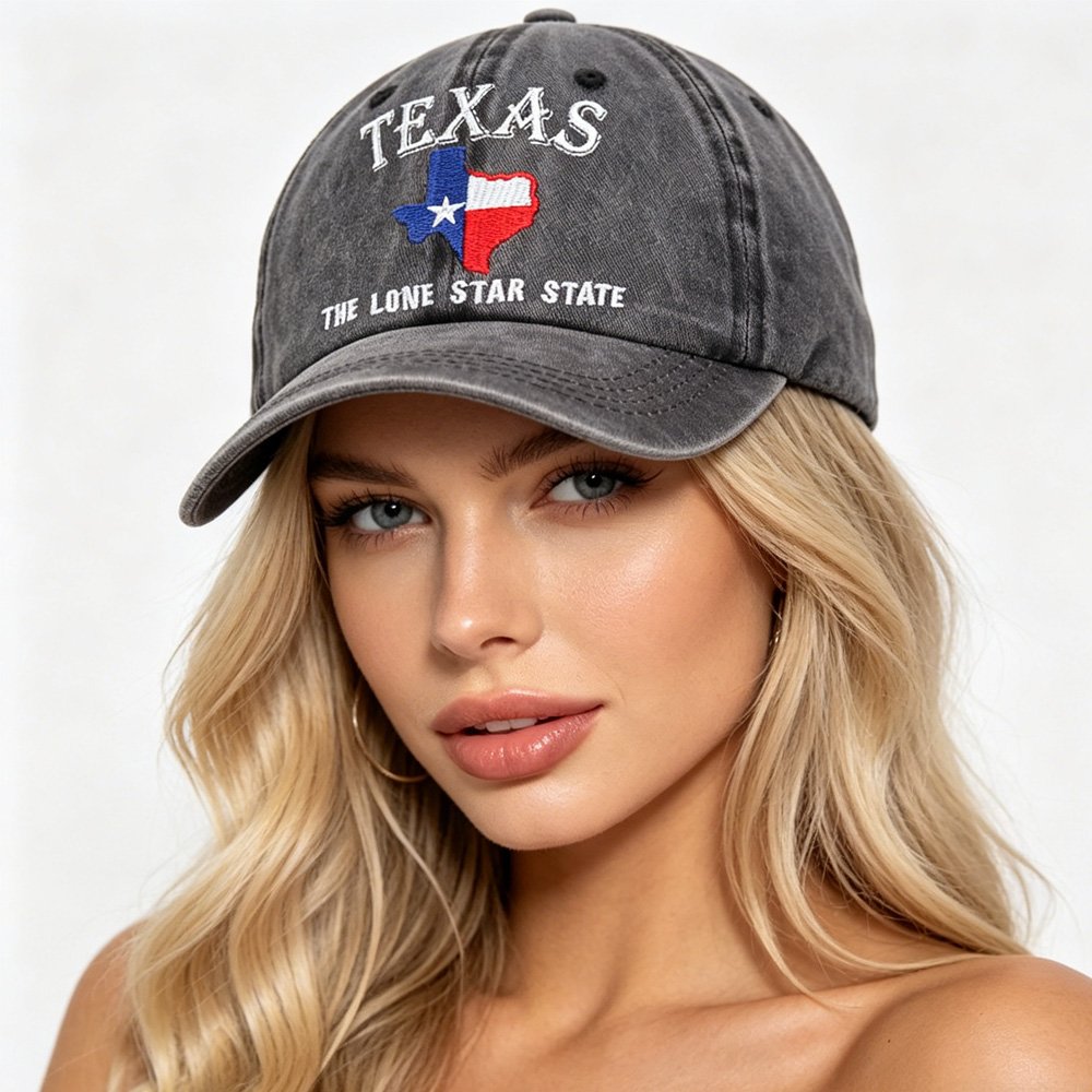 Texas Pride Embroidered Baseball Cap - Adjustable Cotton Hat for Men & Women