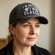 Classic Humor Baseball Cap, Vintage Washed Cotton Adjustable Hat for Men Women