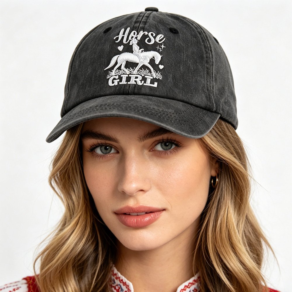 Vintage Equestrian Baseball Hat for Women
