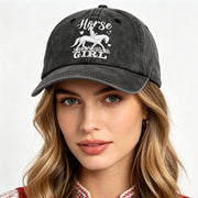 Vintage Equestrian Baseball Hat for Women