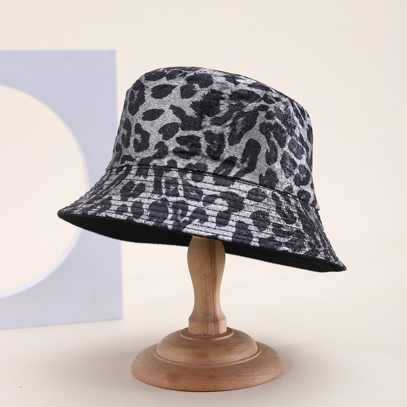 Leopard Print Wide-brimmed Fashion Hat for Women