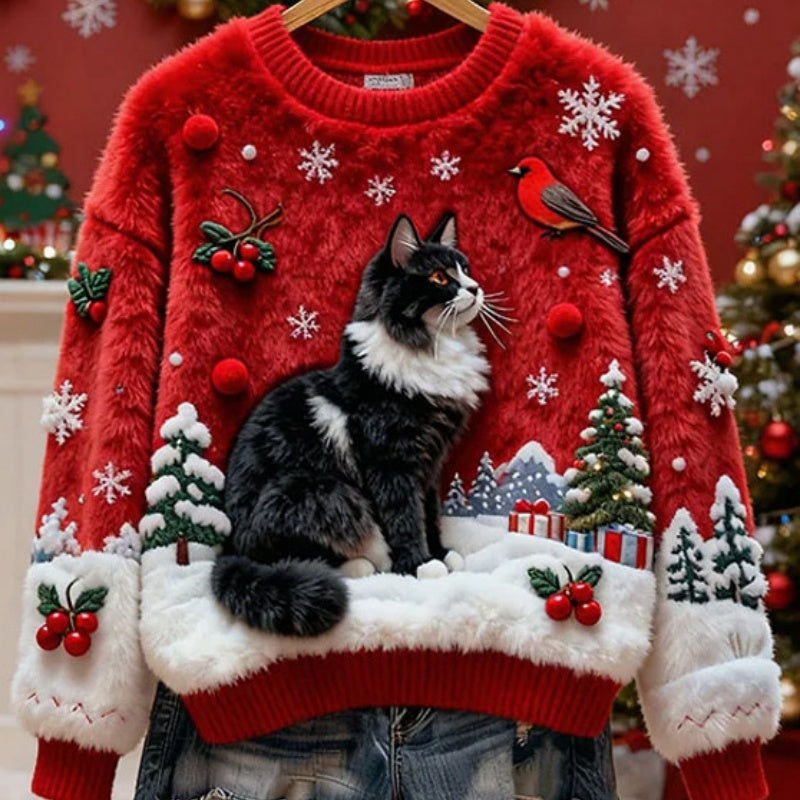 Cozy Snowman Christmas Flannel Top for Women