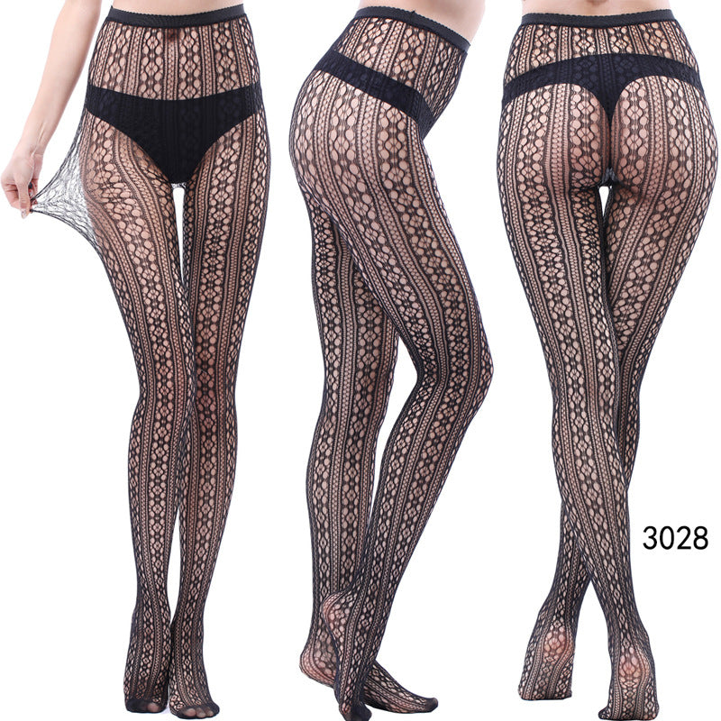 Vintage Tattoo Lace Hollow Net Socks for Women