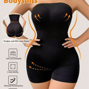 Sexy Off Shoulder Bodysuit for Women - Tummy Control & Butt Lifting