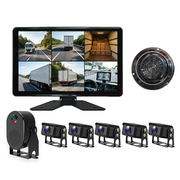 10.1-Inch 6-Channel Dash Cam with Night Vision and Waterproof