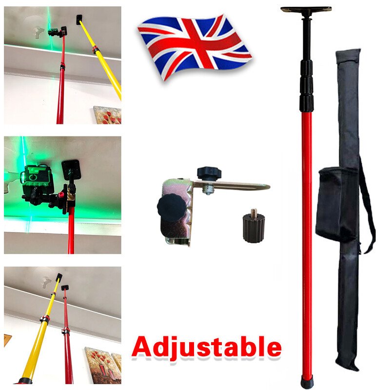 Adjustable Laser Leveling Pole for Rotary Lasers