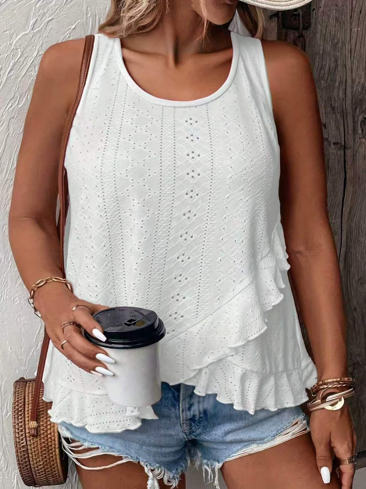 Elegant Summer Floral Vest for Women