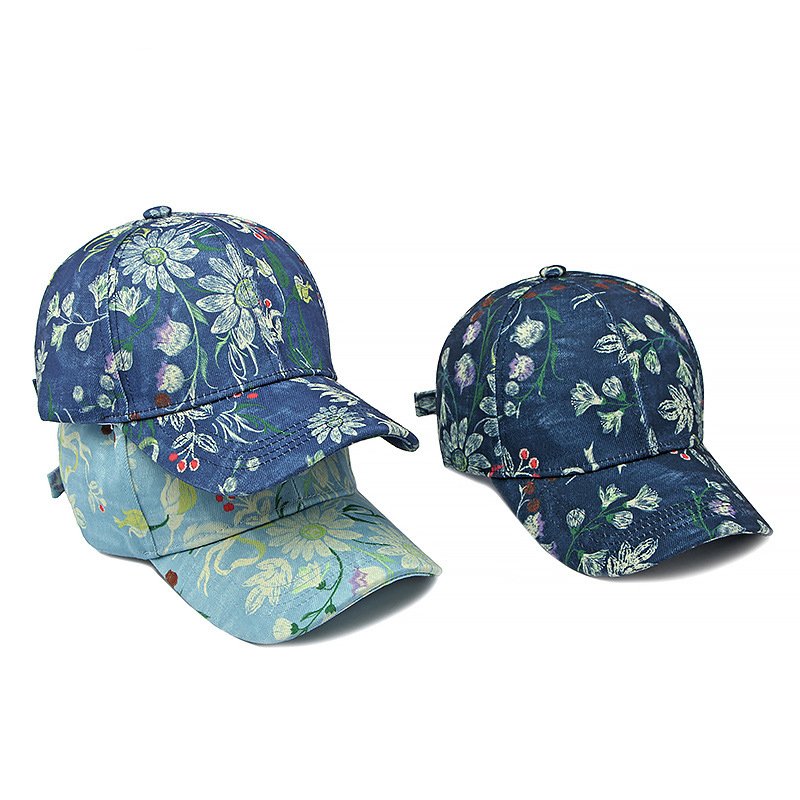 Floral Print Baseball Cap for Women