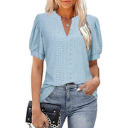 Loose Fit V-Neck T-Shirt for Women