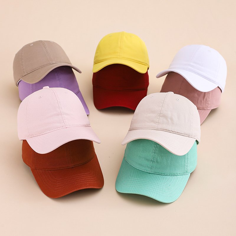 Adjustable Solid Color Baseball Cap for Men & Women
