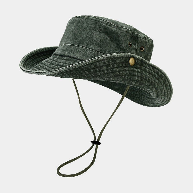 Solid Color Washed Distressed Cap - Sun Protection & Style