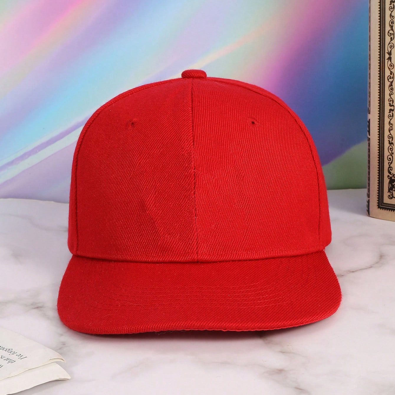 Matching Red Baseball Cap - Tall Style