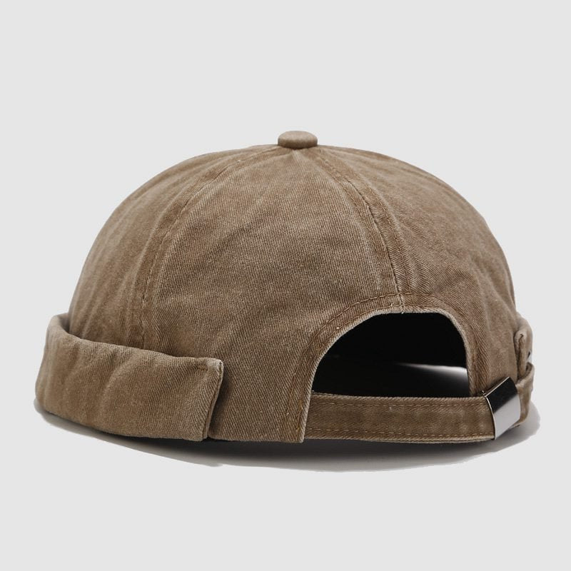 Versatile Distressed Brimless Hat for Men and Women