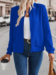 Women's Long Sleeve Zip-Up Cardigan